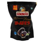 Annai Black Dates Desert Queen packaging with "Buy 1 Get 1 Free" label.