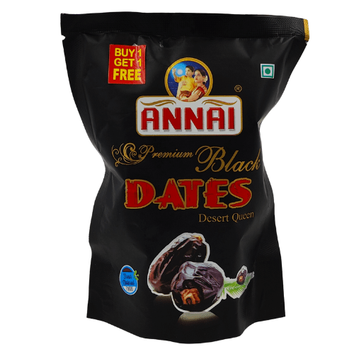 Annai Black Dates Desert Queen Packaging With &Quot;Buy 1 Get 1 Free&Quot; Label.