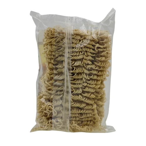 Packet Of Instant Ramen Noodles In A Translucent Plastic Packaging.