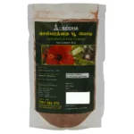 Packaging of Dr. Siddha Sembaruthi Poo Powder, also known as Hibiscus Powder with a red flower image, 50g net content, and product details in Tamil and English.