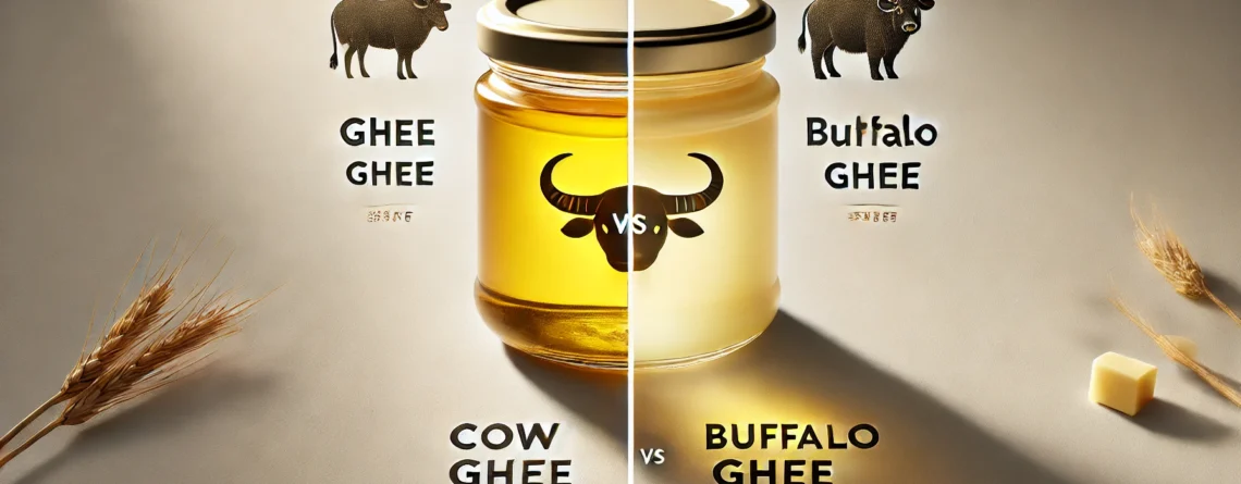 comparison between cow ghee vs buffalo ghee