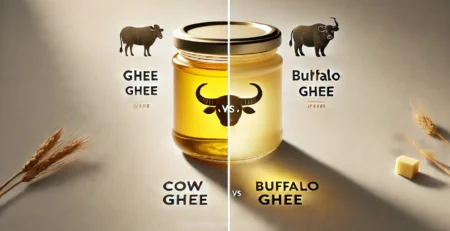 comparison between cow ghee vs buffalo ghee