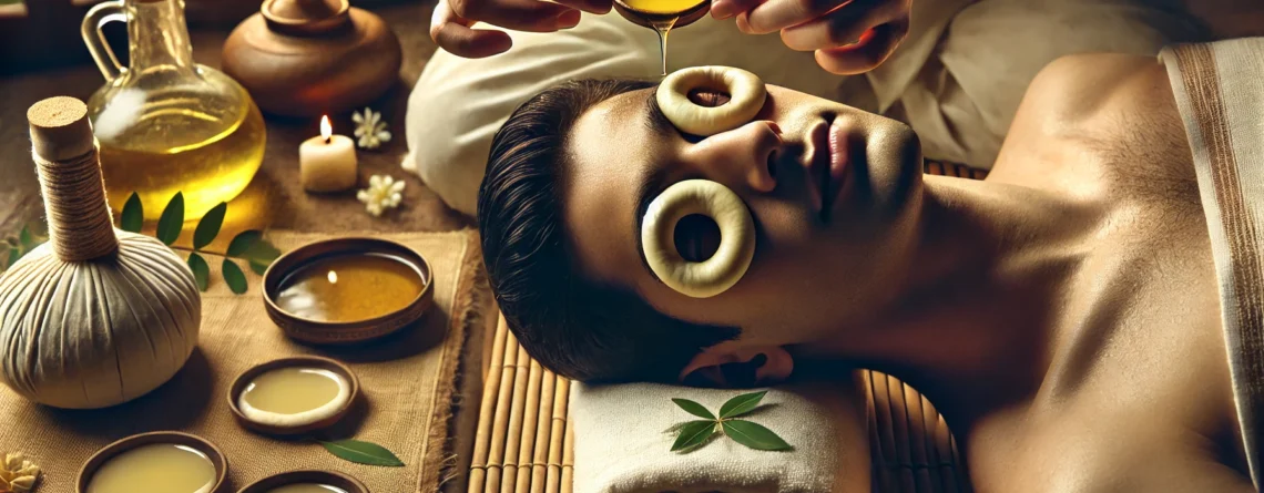 image representing Netra Basti treatment, a traditional Ayurvedic eye therapy