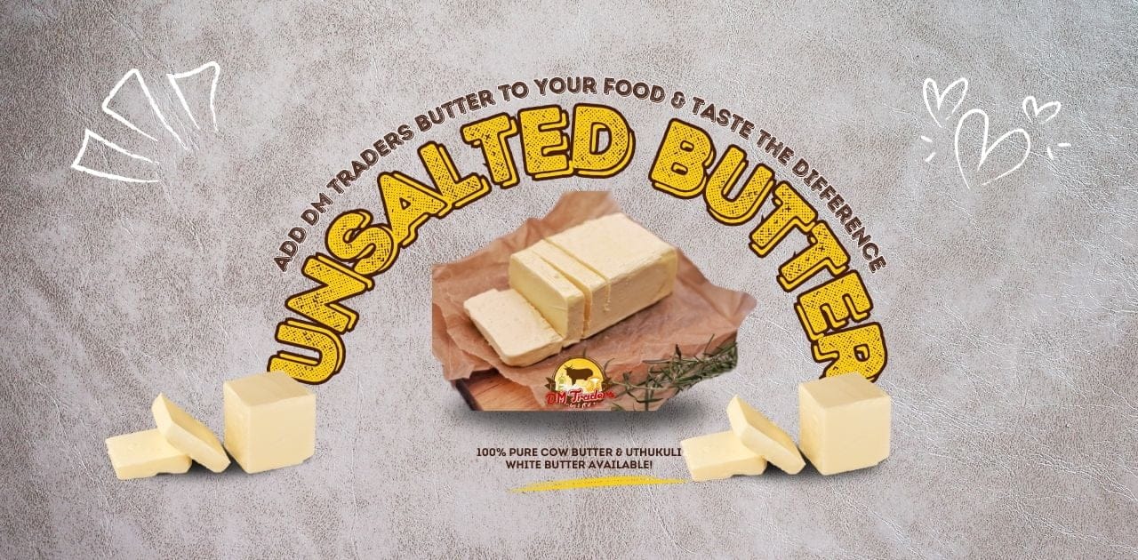 Dm Traders Unsalted Butter Promotion With Sliced Butter On A Parchment In Chennai.